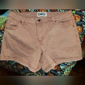 Rehash blush denim shorts